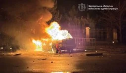 Russian occupiers attacked transport facilities in Zaporizhzhia using UAVs