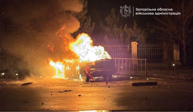 Росіяни атакували дронами транспортну інфраструктуру в Запоріжжі. ФОТОрепортаж