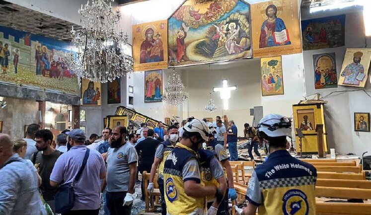 Терорист-смертник підірвав себе у церкві у столиці Сирії: загинуло щонайменше 15 осіб, є поранені