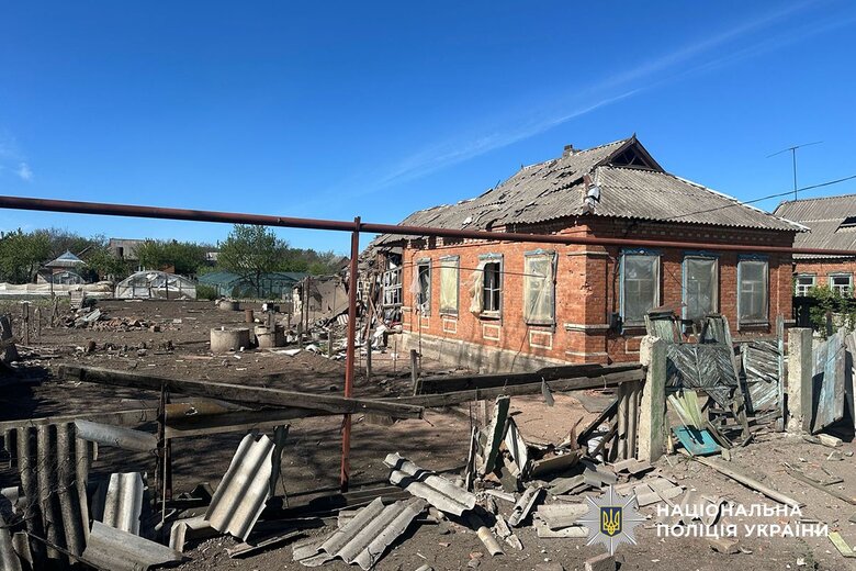 Consequences of shelling in Donetsk region on 2 May