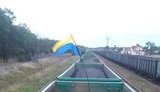 Ветерани війни на Донбасі та активісти блокують вагони з російським вугіллям на Львівщині. ФОТОрепортаж