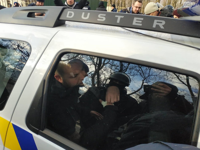 Руководителя одесского Автомайдана Устименко задержали на акции протеста против застройки парка 01