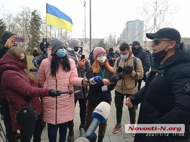 Предприниматели протестуют против локдауна в Николаеве 02