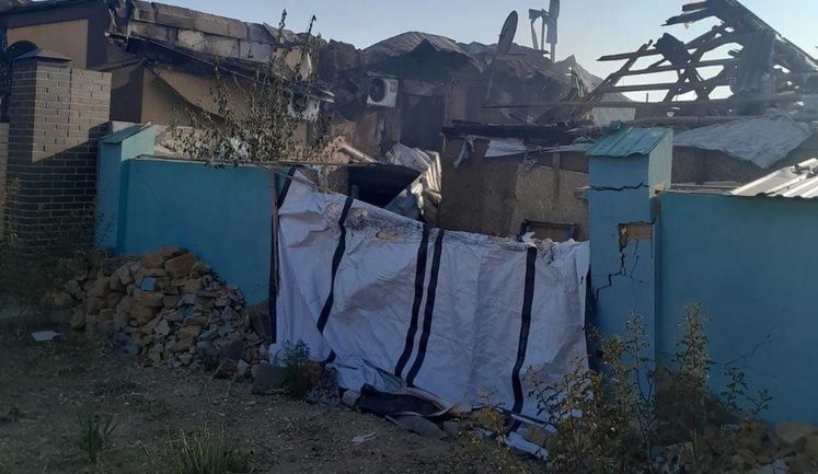 Росіяни обстріляли Білозерку на Херсонщині: пошкоджено житловий будинок. ФОТОрепортаж