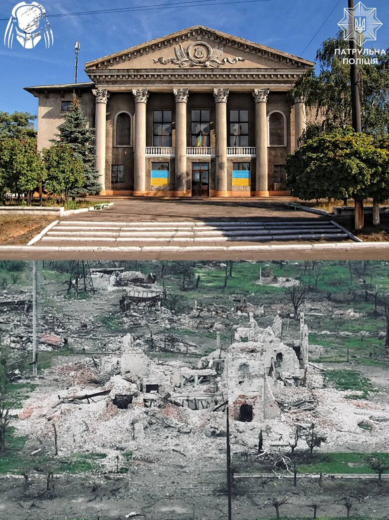 Toretsk before and after the battles with Russian occupiers