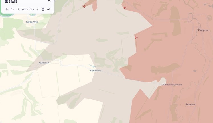 Окупанти просунулися в Різниківці та біля двох населених пунктів на Донеччині, - DeepState. МАПА