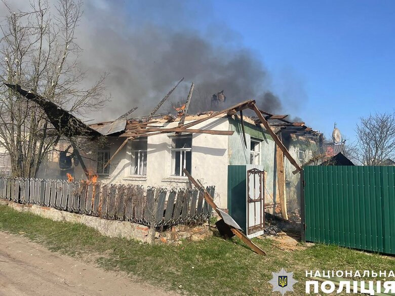 Наслідки обстрілу Семенівки