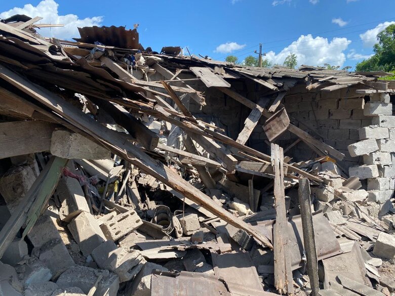 Russian shelling of the Nikopol district on 23 June