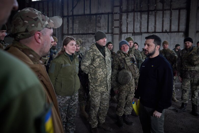 Зеленський відвідав передові позиції ЗСУ на Бахмутському напрямку 02