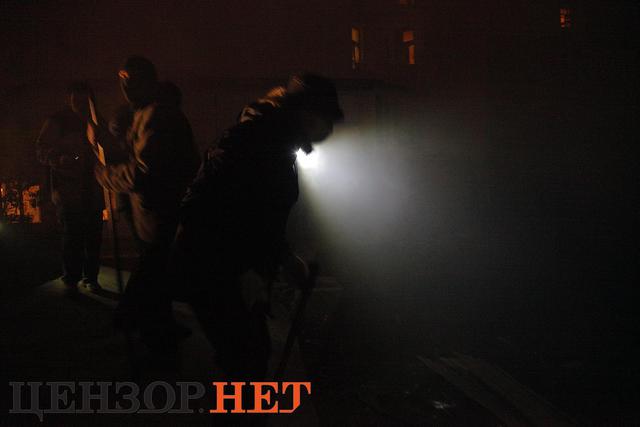 киев протест штурм стройка