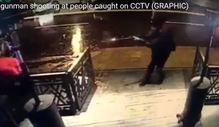 New Year shooting in Istanbul. VIDEO of surveillance camera (18+)