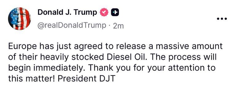 допис Трампа