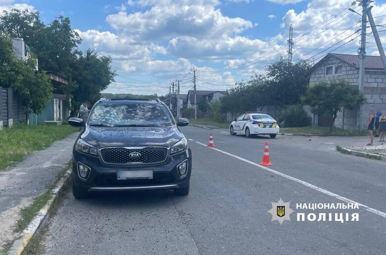 У Бучі невідомий підірвав себе гранатою в автівці водія