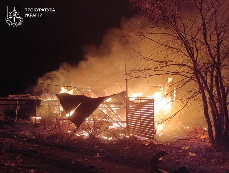 Russian drones attacked Kharkiv region: a woman was injured, fires broke out in two districts