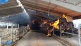 An agricultural enterprise and a recreation centre were damaged in the Izium district