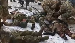 росіяни ліквідовані лежать на землі