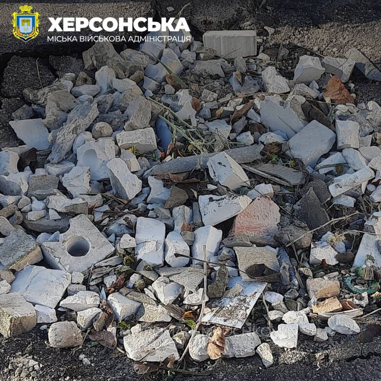 Последствия российских ударов по Херсону 02