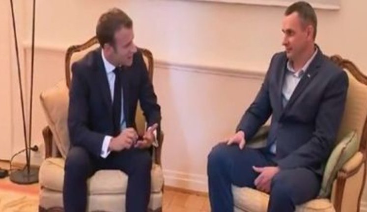 Macron: Oleg Sentsov is great European. VIDEO