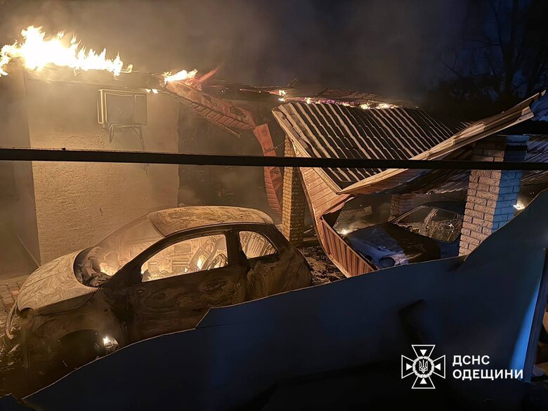 The aftermath of the Shahed attack on the Odesa region on 16 May 2025