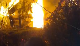 На Київщині після російського удару загорівся притулок для птахів Садиба Нюшанік
