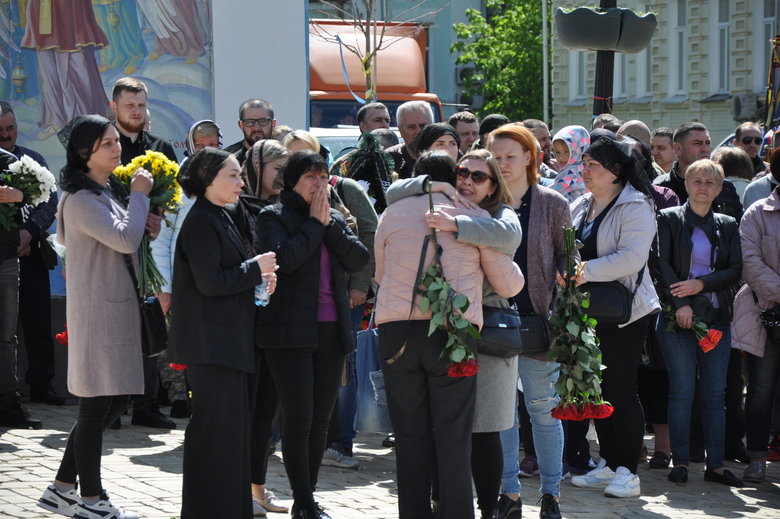 Farewell to cyborg paratrooper of 95th Brigade Ruslan Borovik, who died in battles with Russian occupiers in east, said goodbye in Kyiv 01