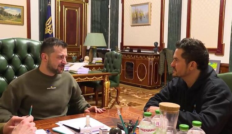 Зеленський зустрівся з Орландо Блумом і командою ЮНІСЕФ - говорили про гуманітарні проєкти допомоги дітям, які постраждали від війни. ВIДЕО