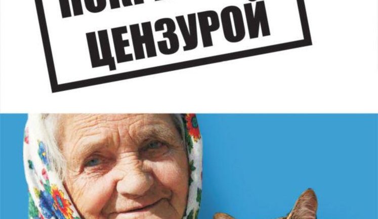 В Днепродзержинске не разрешили повесить новый бигборд с бабкой и котом. ФОТО