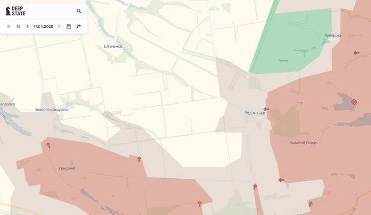Окупанти просунулися в Родинському та Красному Лимані, - DeepState. МАПИ