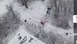 drone attacking Russian occupiers