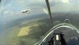 Винищувачі МіГ-29 і штурмовики Су-25 виконали планові польоти над акваторією Азовського моря, прикривши з повітря кораблі ВМС, - штаб. ВIДЕО