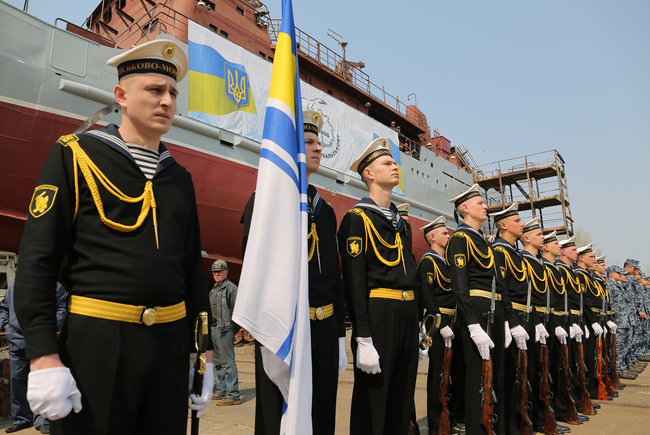 New middle-sized reconnaissance ship deployed by Ukraine’s Naval Forces in Kyiv 02