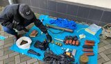 Арсенал боеприпасов выявили в одной из дренажных систем на столичном Печерске, - СБУ. ФОТО