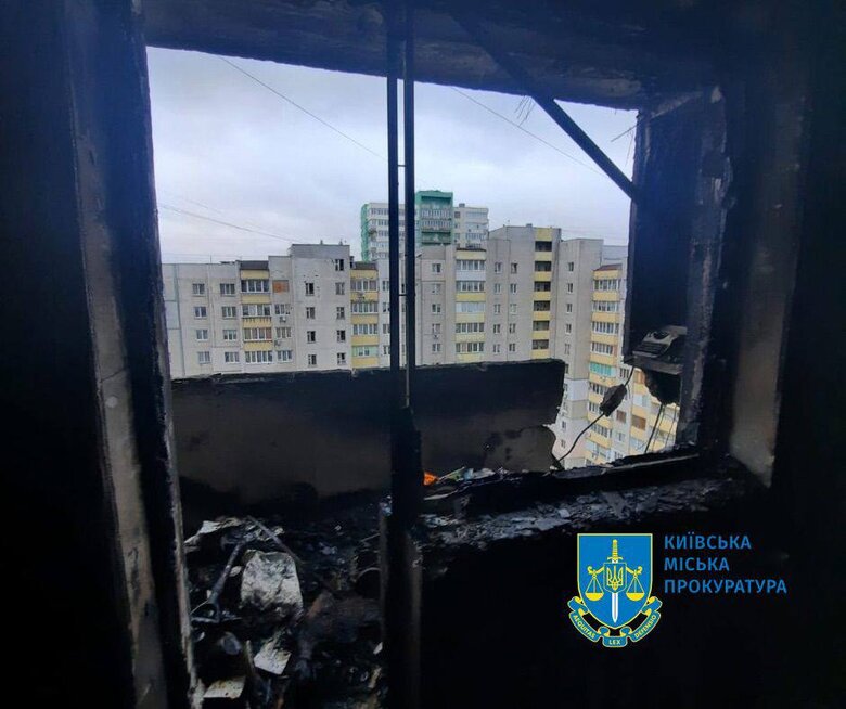 квартира після пожежі в Святошинському районі Києва