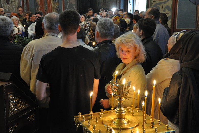 Farewell to cyborg paratrooper of 95th Brigade Ruslan Borovik, who died in battles with Russian occupiers in east, said goodbye in Kyiv 39