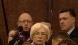 Этот режим должен быть уничтожен. Наша цель - отставка Януковича, - Яценюк. ВИДЕО