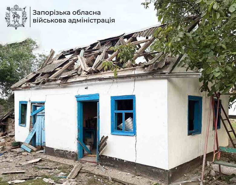 Zaporizhzhia region after shelling