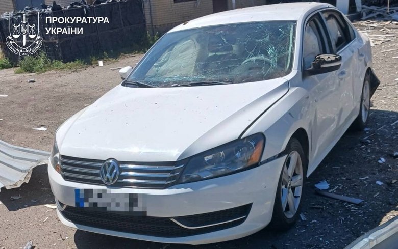 Удар по АЗС в Дергачах