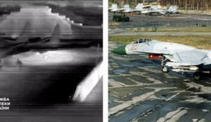 СБУ уразила два російські літаки Су-27 на аеродромі Бельбек. Один був готовий до бойового вильоту. ФОТО