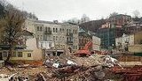 Под торговый центр Ахметова на Андреевском спуске снесли три исторических здания. ФОТО + ВИДЕО