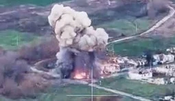 БПЛА уничтожил вражеский НРК с боеприпасами