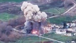 Пилоты ББС 63-й бригады взорвали российский роботизированный комплекс с боеприпасами. ВИДЕО