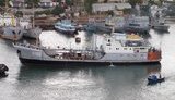 Списаний із ВМС України морський танкер "Фастів" ліг на борт у порту Очаків через розгерметизацію корпусу