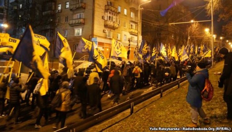 У третю річницю розгону Євромайдану в Дніпрі провели "Марш гідності". ФОТОрепортаж