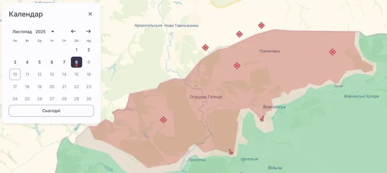просування рф у вовчанську