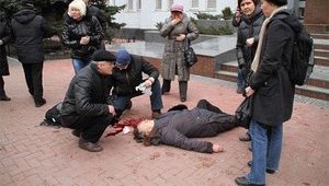 19 февраля 2014-го в центре Хмельницкого по приказу полковника СБУ Крайтора офицер "Альфы" Тарадай открыл огонь по демонстрантам