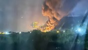 Нефтебаза в Краснодарском крае горит после атаки БПЛА