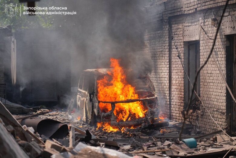 Запоріжжя після обстрілу