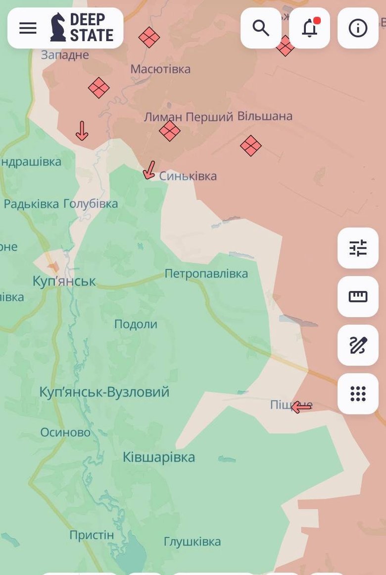 Оккупанты продвинулись в Харьковской и Донецкой областях