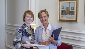Зеркаль прийняла копії вірчих грамот від новопризначеного посла ФРН Анки Фельдгузен