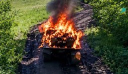 Бійці 17 бригади НГУ уразили окупанта під час руху на квадроциклі